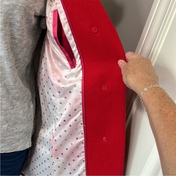 KATE SPADE NY Red Wool Convertible
Faux Fur Coat Pockets Button Front Sz XS - Picture 10 of 14